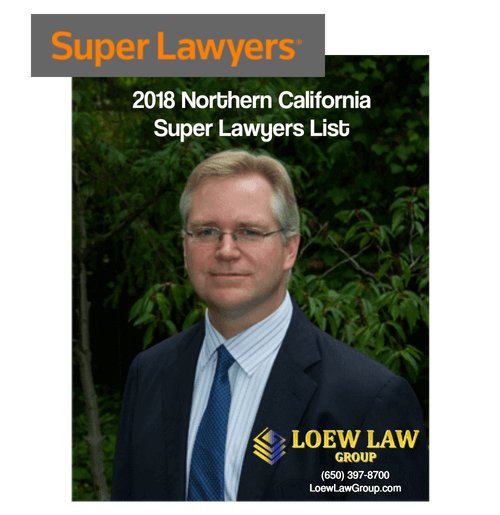Jeffrey Loew Super Lawyers list 2018 Northern California