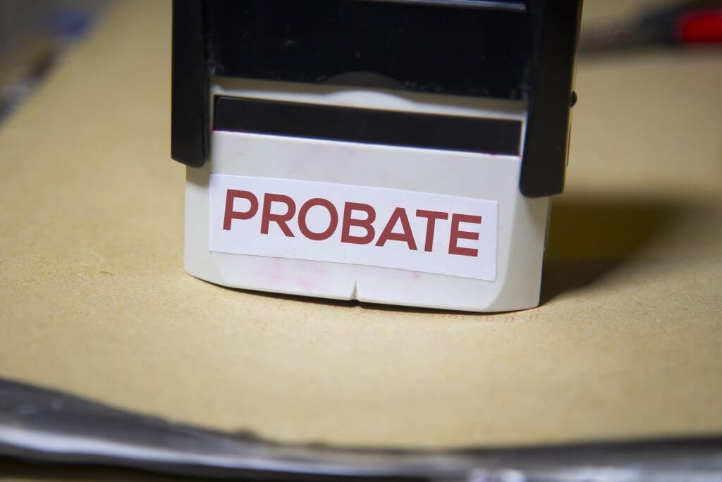 stamp machine with the word probate